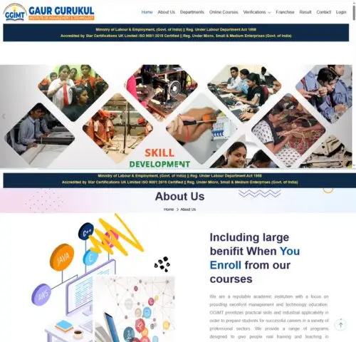 Gaur Gurukul Education Institute Website